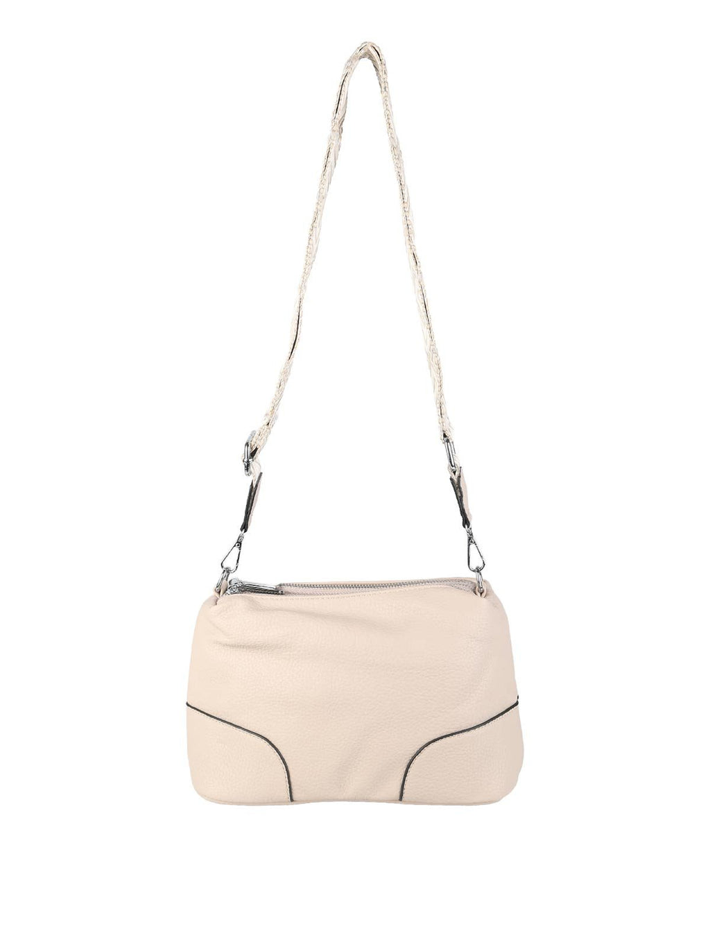 Borsa a tracolla in ecopelle Solada — Taupe · Modello 2