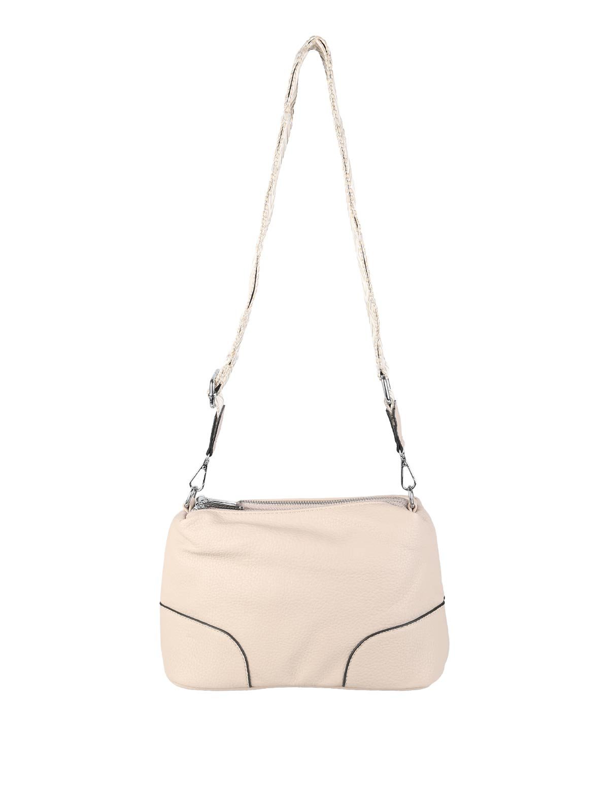 Borsa a tracolla in ecopelle Solada — Taupe · Modello 2