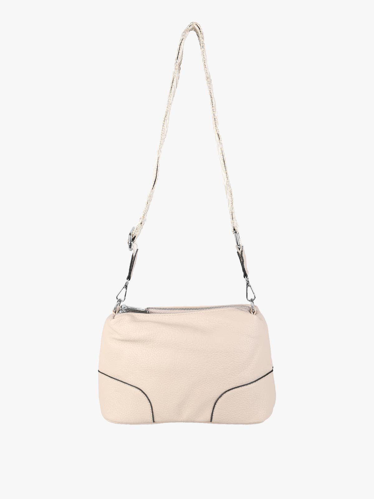 Borsa a tracolla in ecopelle Solada — Taupe · Modello 2