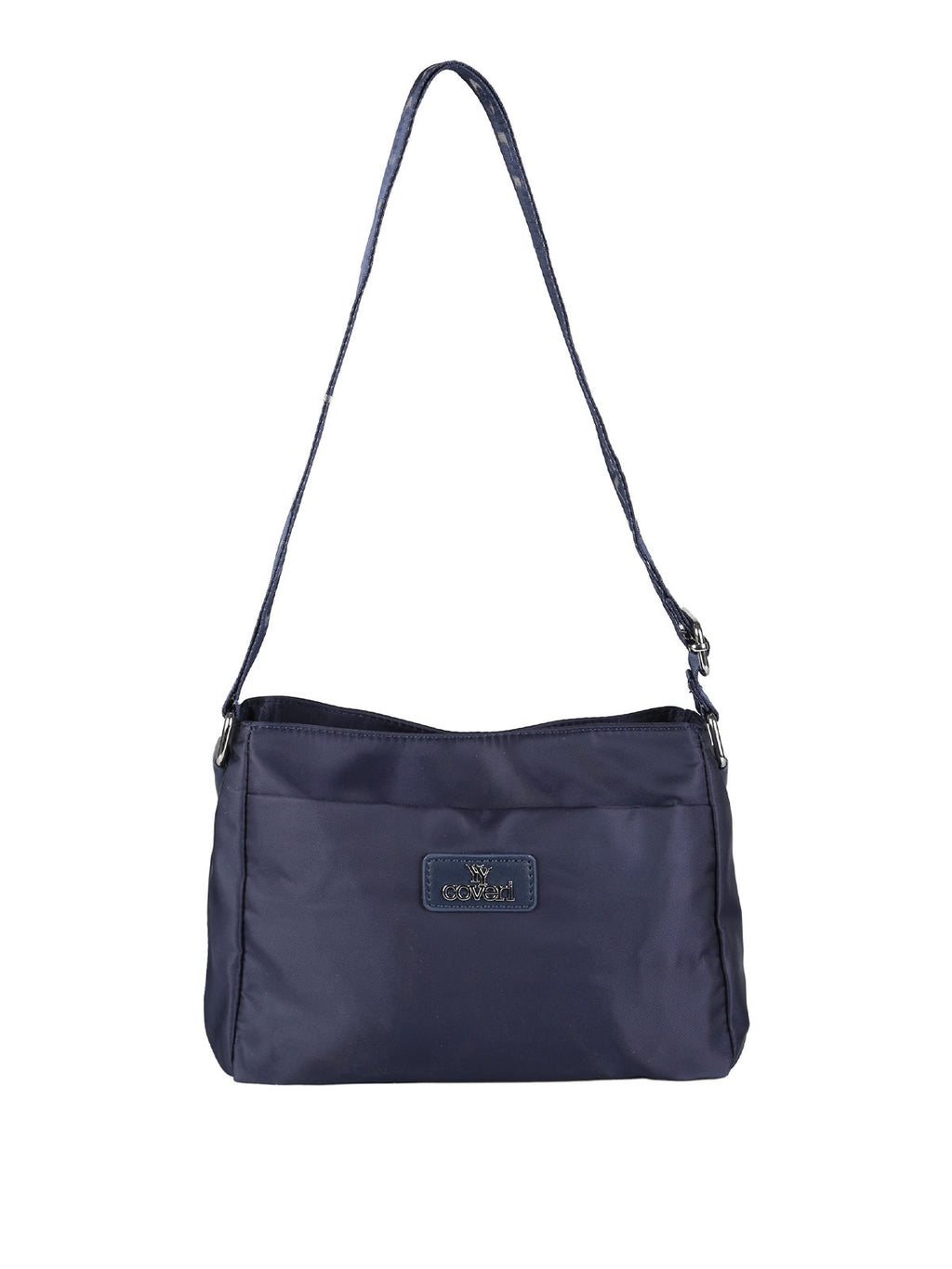 Borsa a tracolla in nylon You Young Coveri — Blu scuro · Modello 2