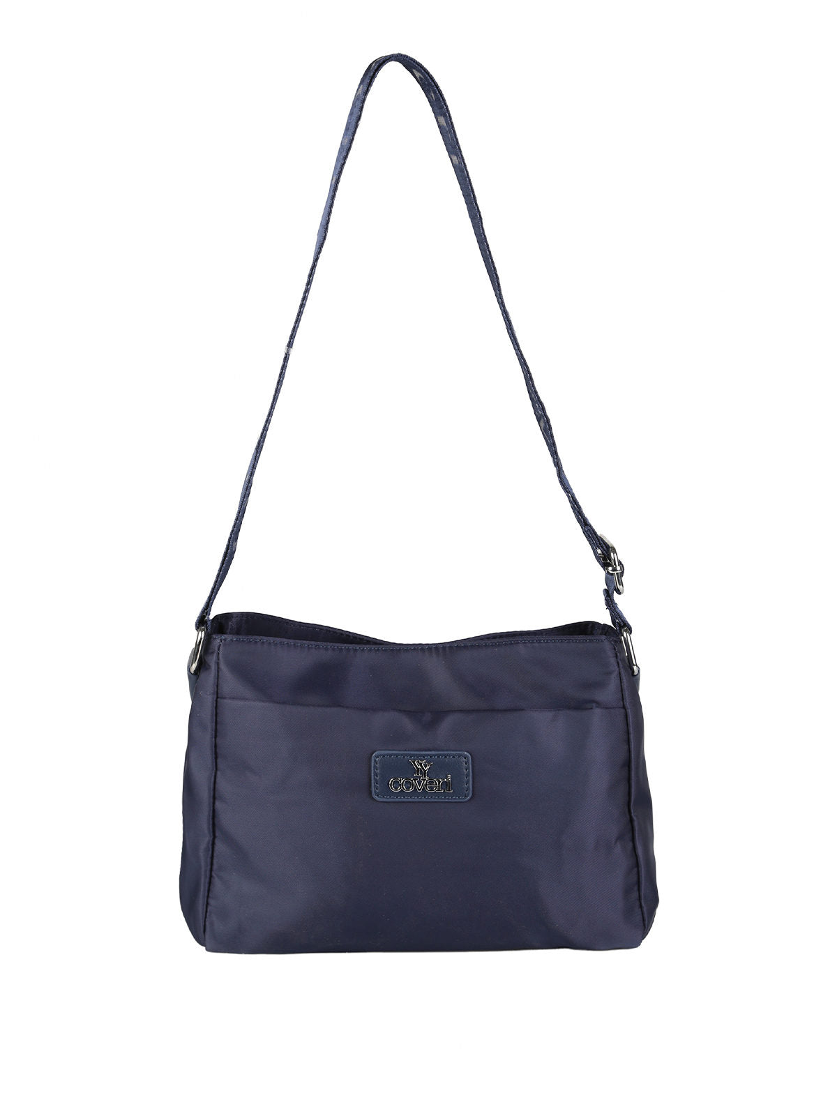 Borsa a tracolla in nylon You Young Coveri — Blu scuro · Modello 2