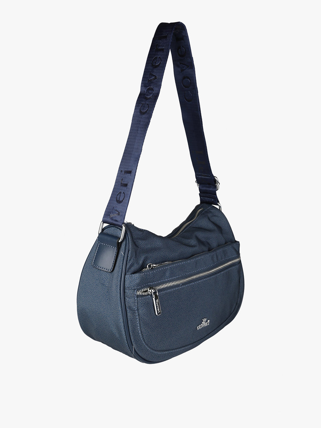 Borsa a tracolla in nylon You Young Coveri — Blu scuro · Modello 3