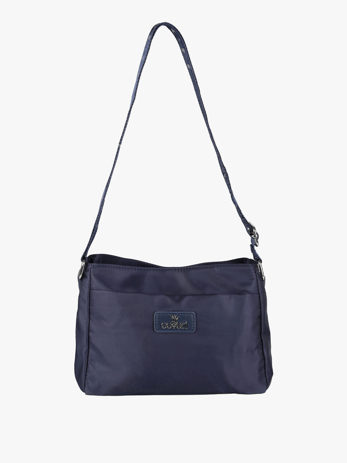 Borsa a tracolla in nylon You Young Coveri — Blu scuro · Modello 2