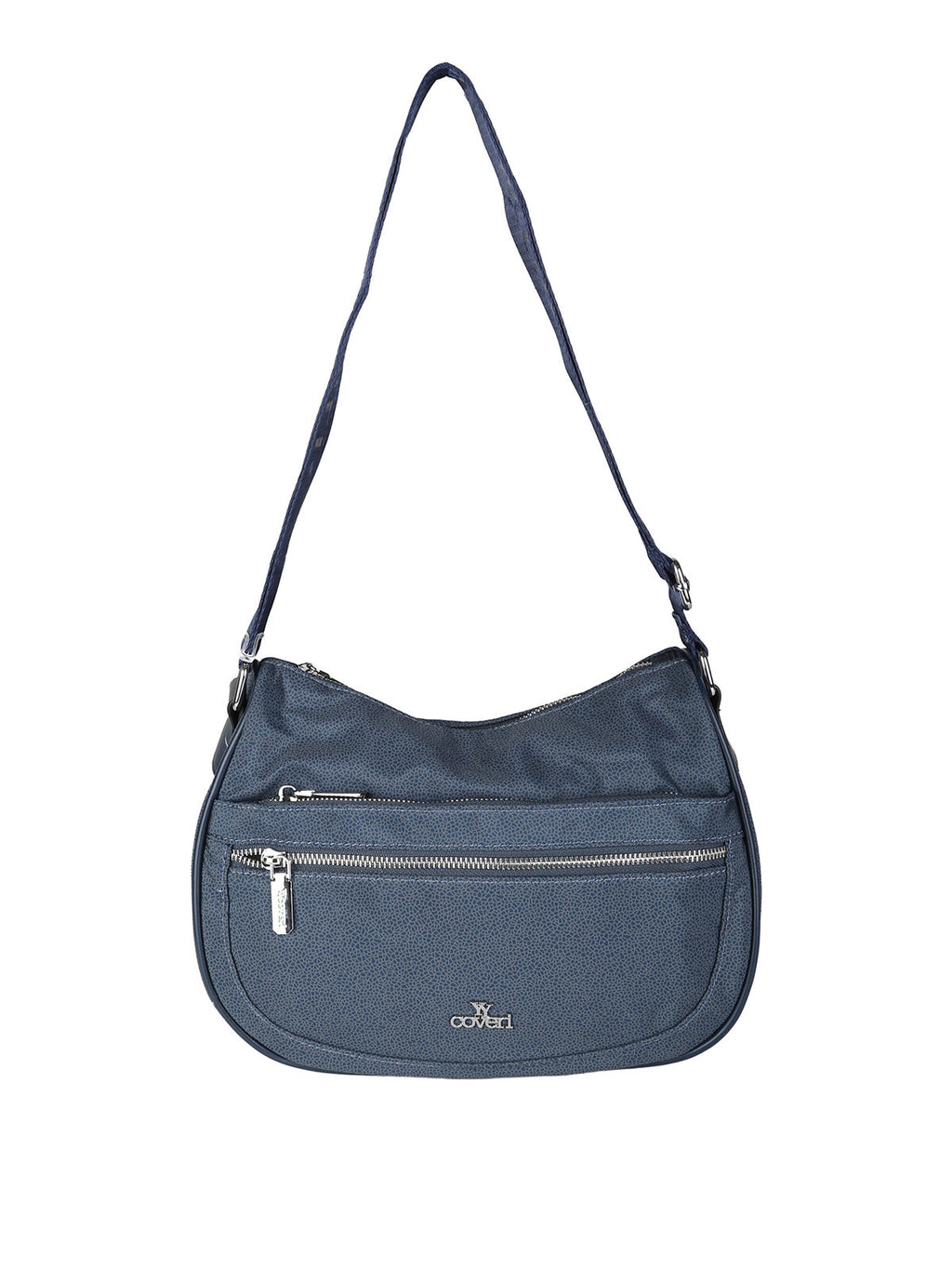Borsa a tracolla in nylon You Young Coveri — Blu scuro · Modello 3