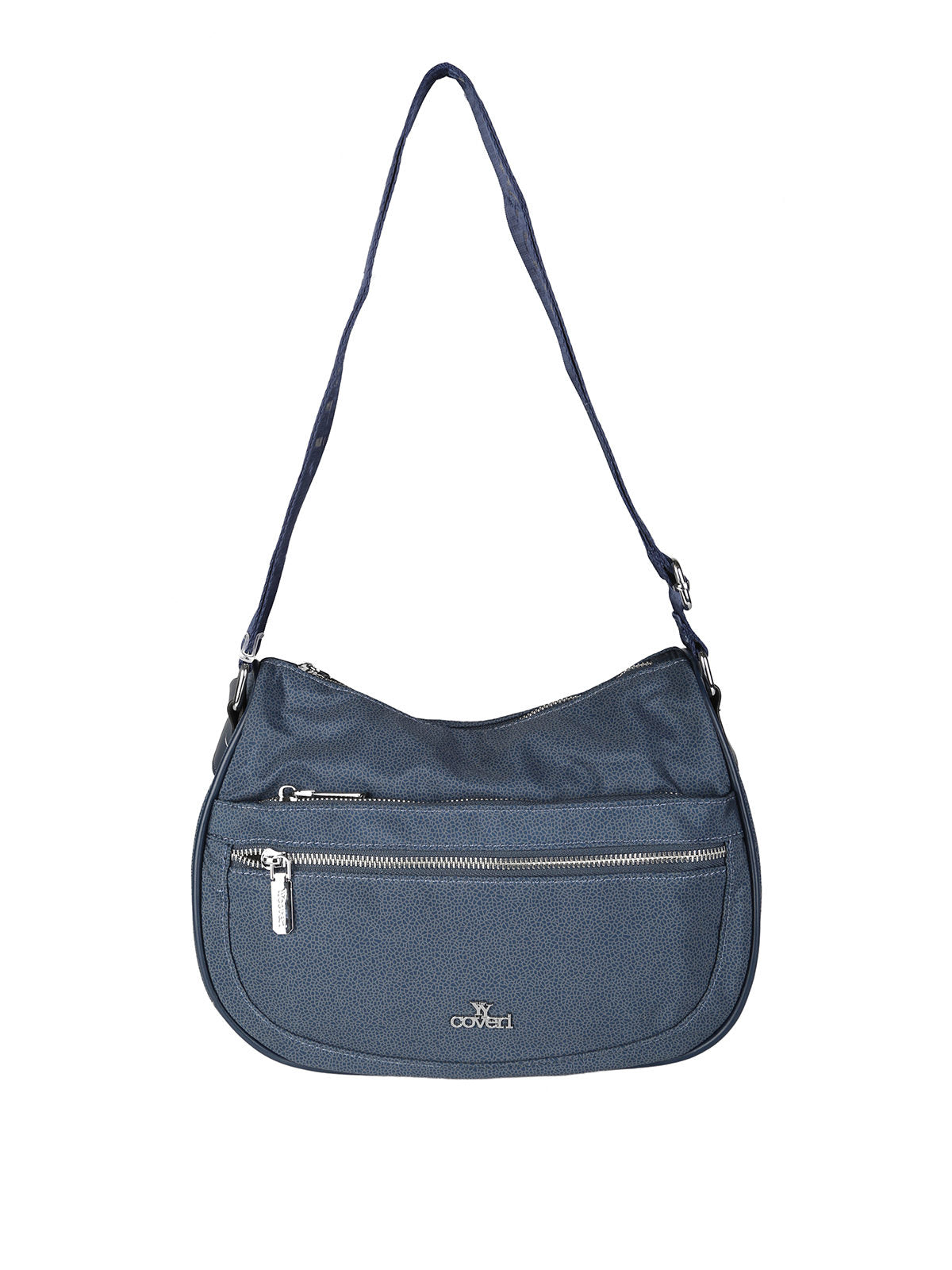 Borsa a tracolla in nylon You Young Coveri — Blu scuro · Modello 3