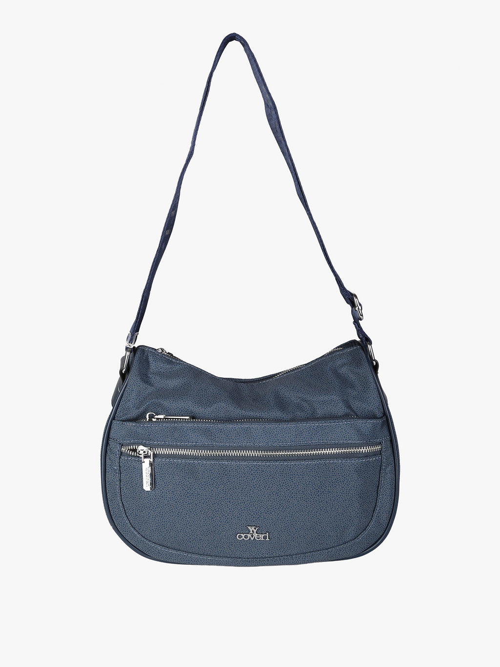 Borsa a tracolla in nylon You Young Coveri — Blu scuro · Modello 3