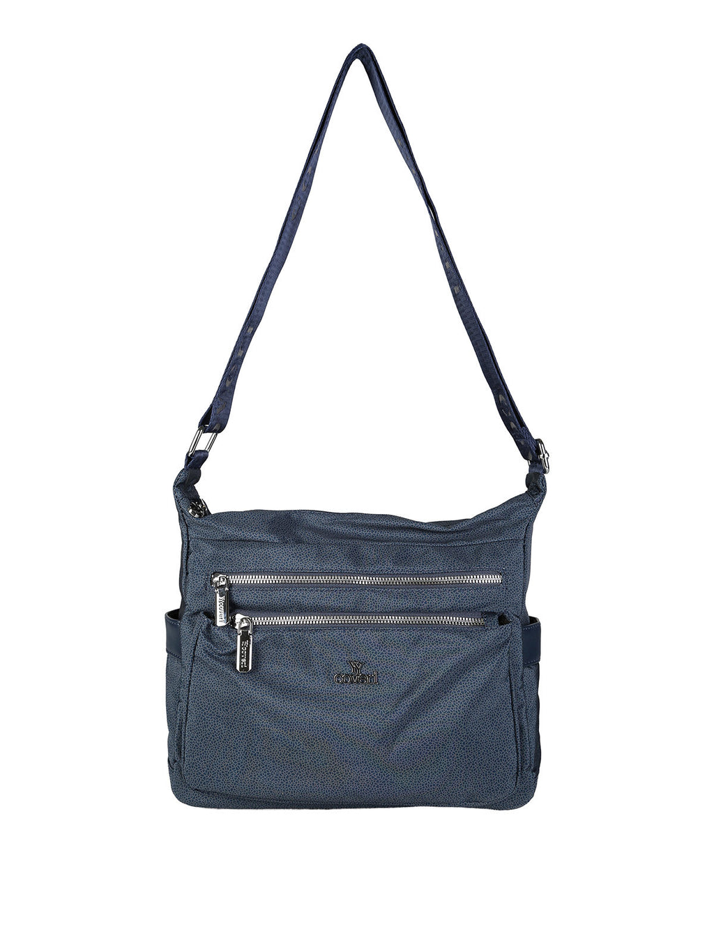 Borsa a tracolla in nylon You Young Coveri — Blu scuro · Modello 4