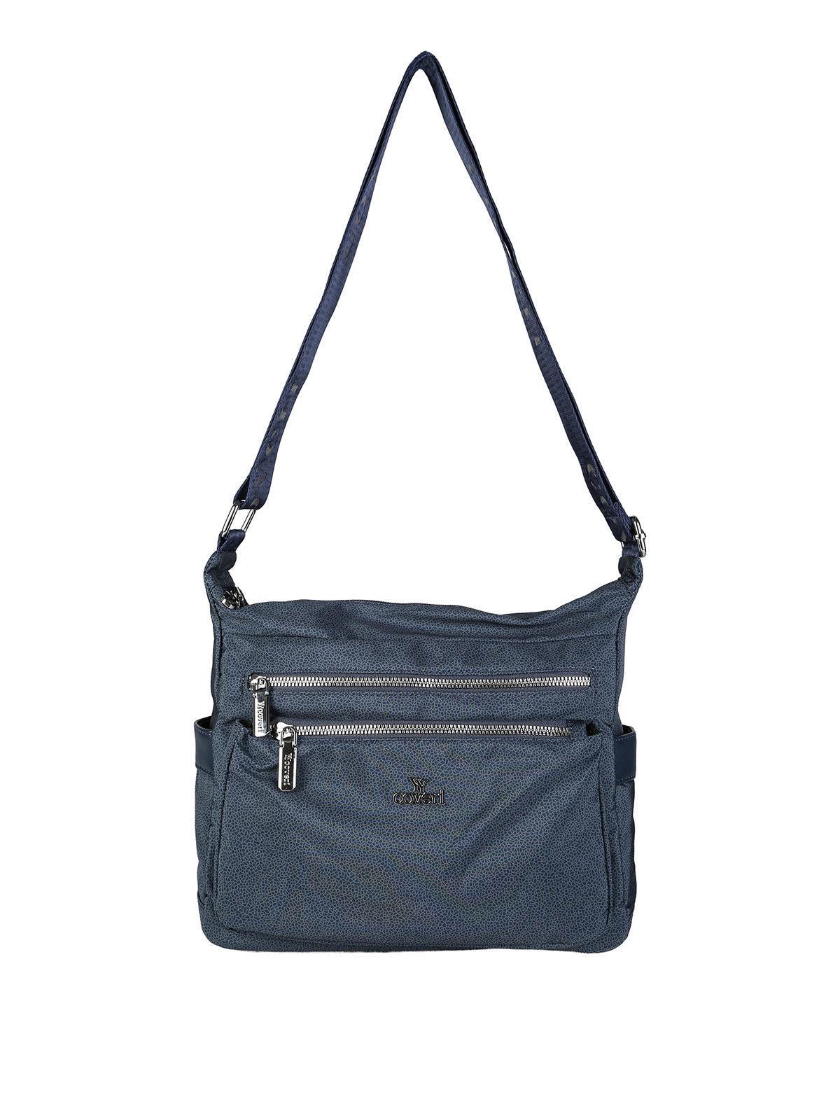 Borsa a tracolla in nylon You Young Coveri — Blu scuro · Modello 4