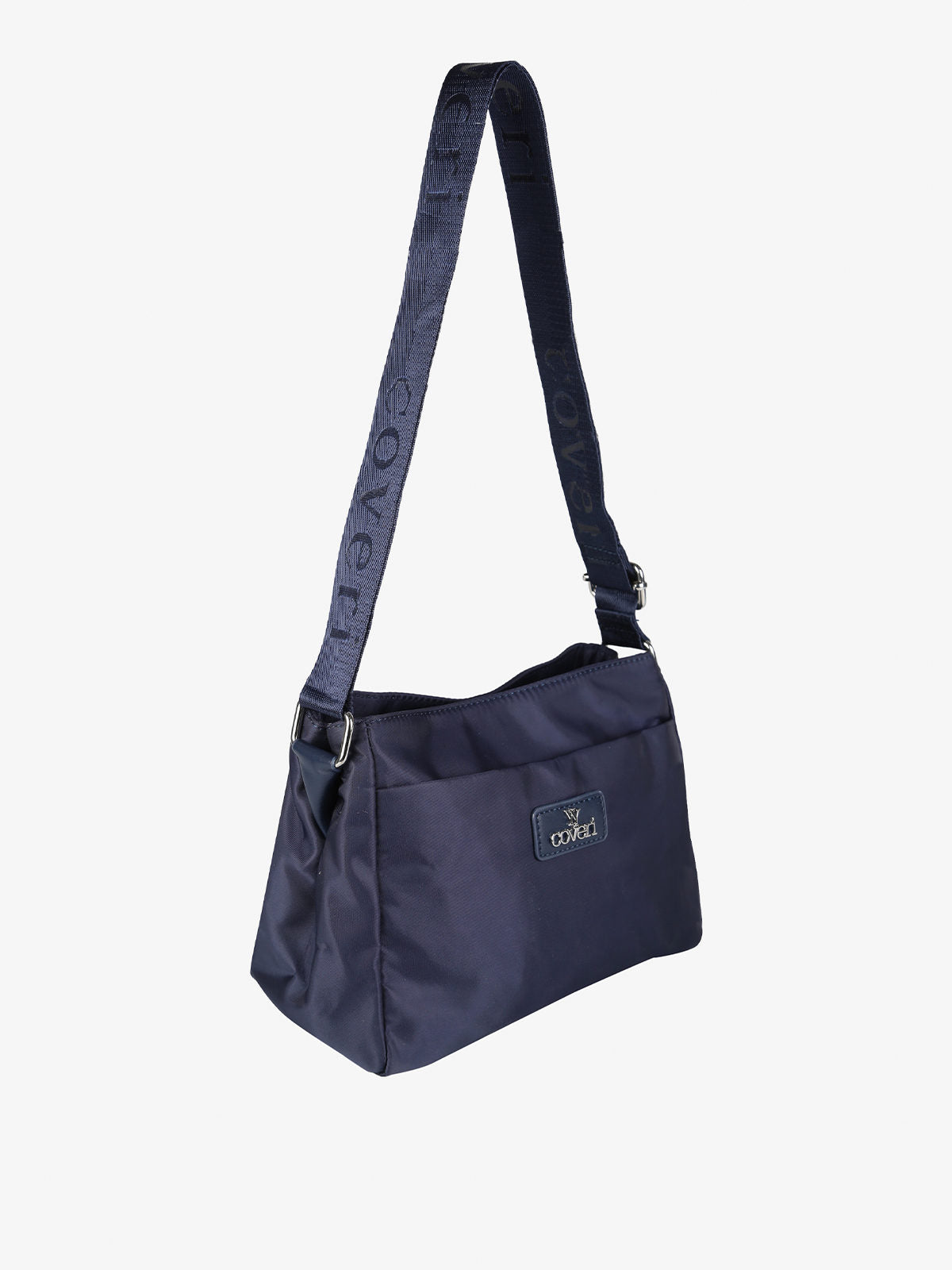 Borsa a tracolla in nylon You Young Coveri — Blu scuro · Modello 2