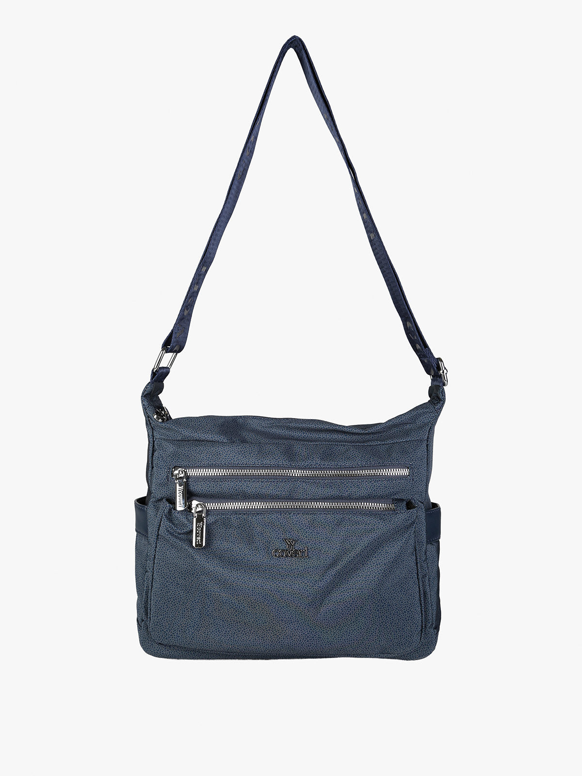 Borsa a tracolla in nylon You Young Coveri — Blu scuro · Modello 4