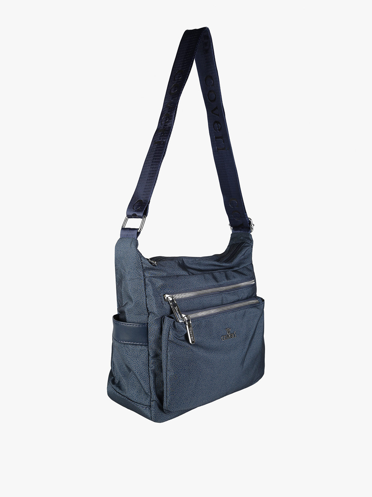 Borsa a tracolla in nylon You Young Coveri — Blu scuro · Modello 4