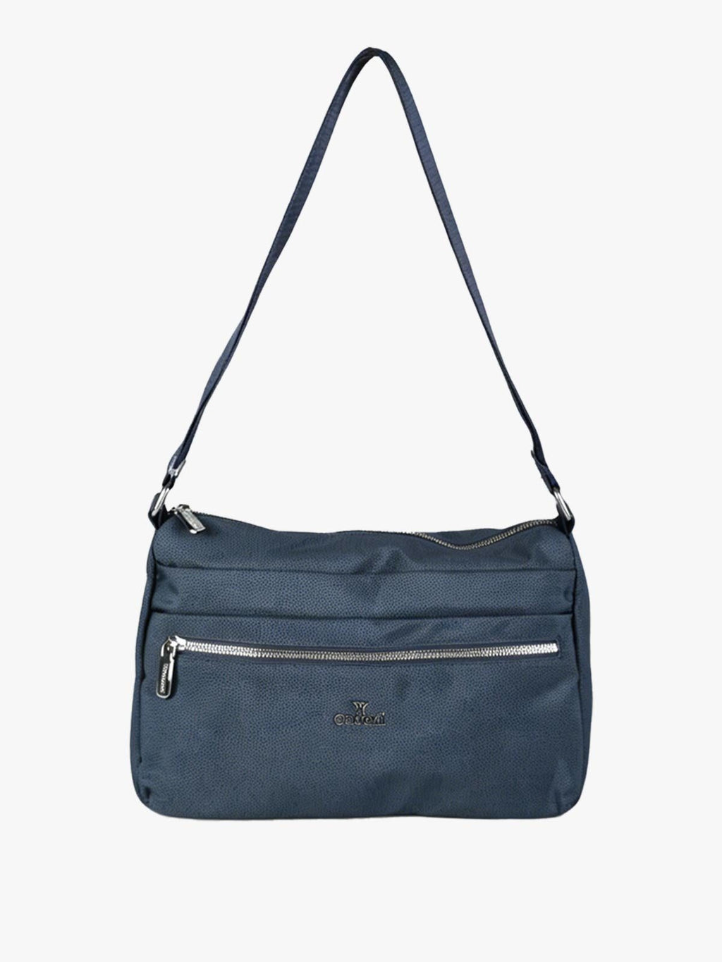 Borsa a tracolla in nylon You Young Coveri — Blu scuro