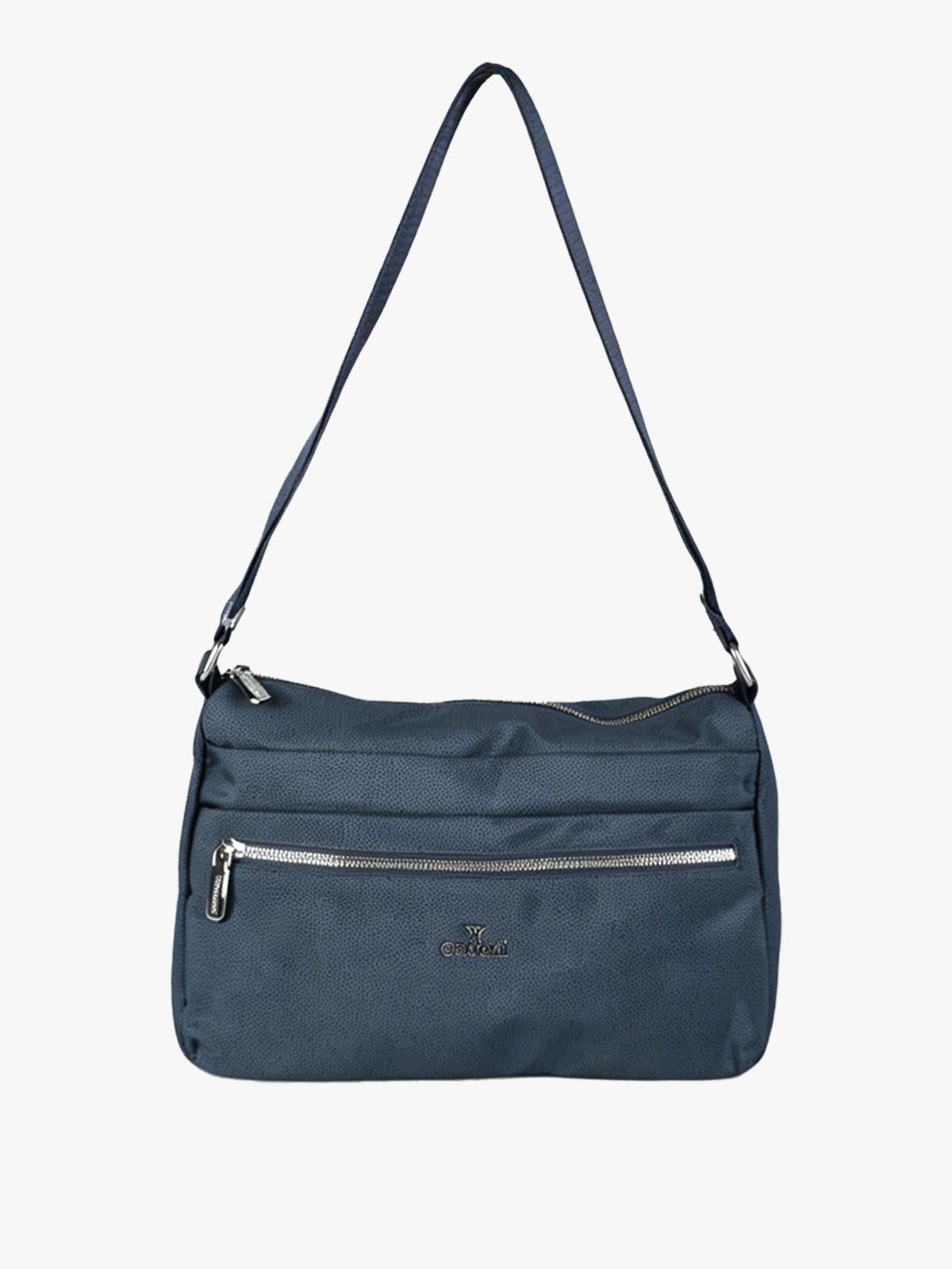 Borsa a tracolla in nylon You Young Coveri — Blu scuro