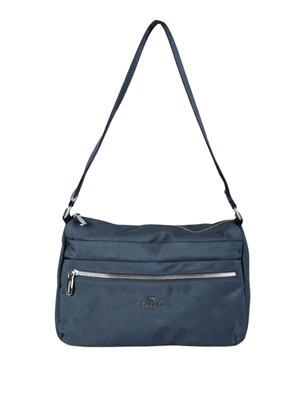Borsa a tracolla in nylon You Young Coveri — Blu scuro