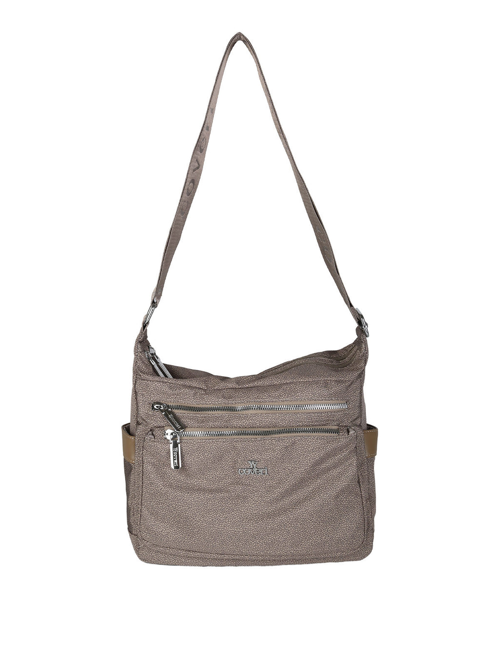 Borsa a tracolla in nylon You Young Coveri — Taupe · Modello 2