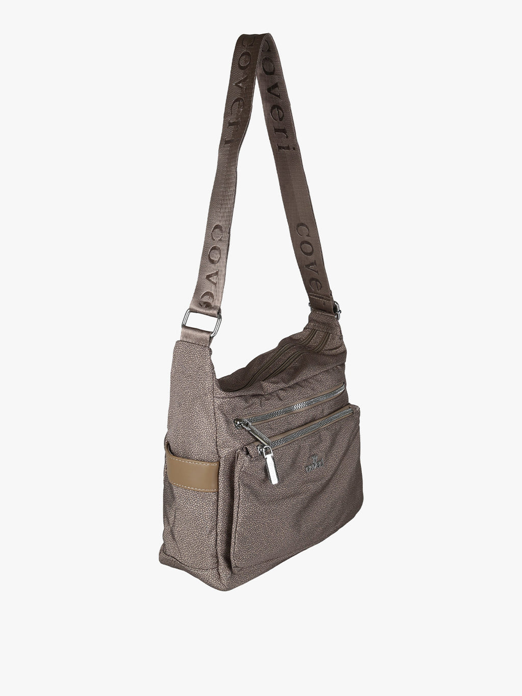 Borsa a tracolla in nylon You Young Coveri — Taupe · Modello 2