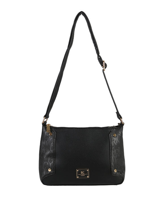 Borsa a tracolla Enrico Coveri Contemporary — Nero - immagine 4