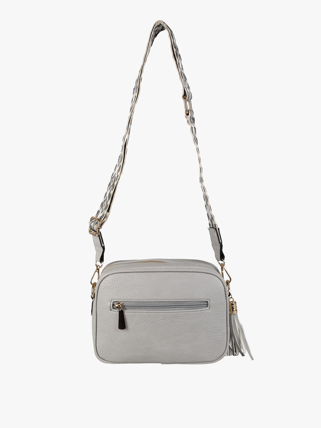 Borsa a tracolla in ecopelle Solada — Grigio
