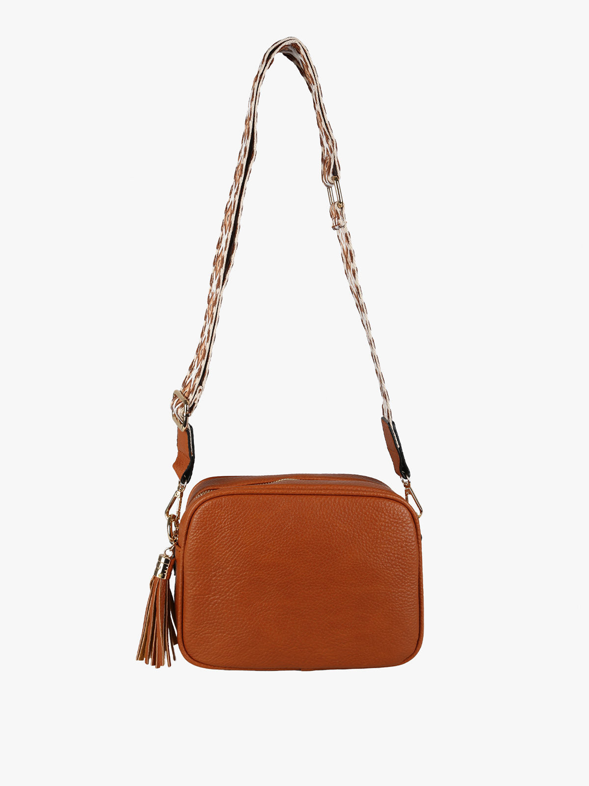 Borsa a tracolla in ecopelle Solada — Marrone