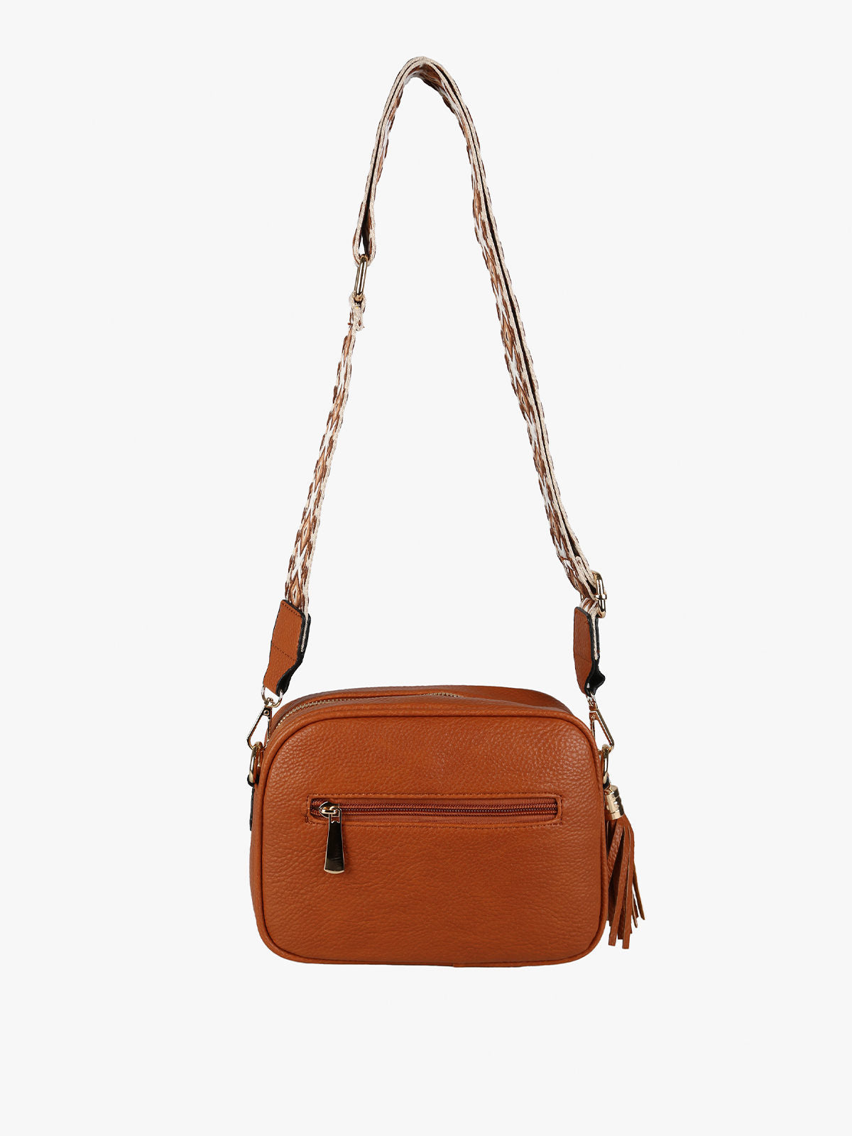 Borsa a tracolla in ecopelle Solada — Marrone