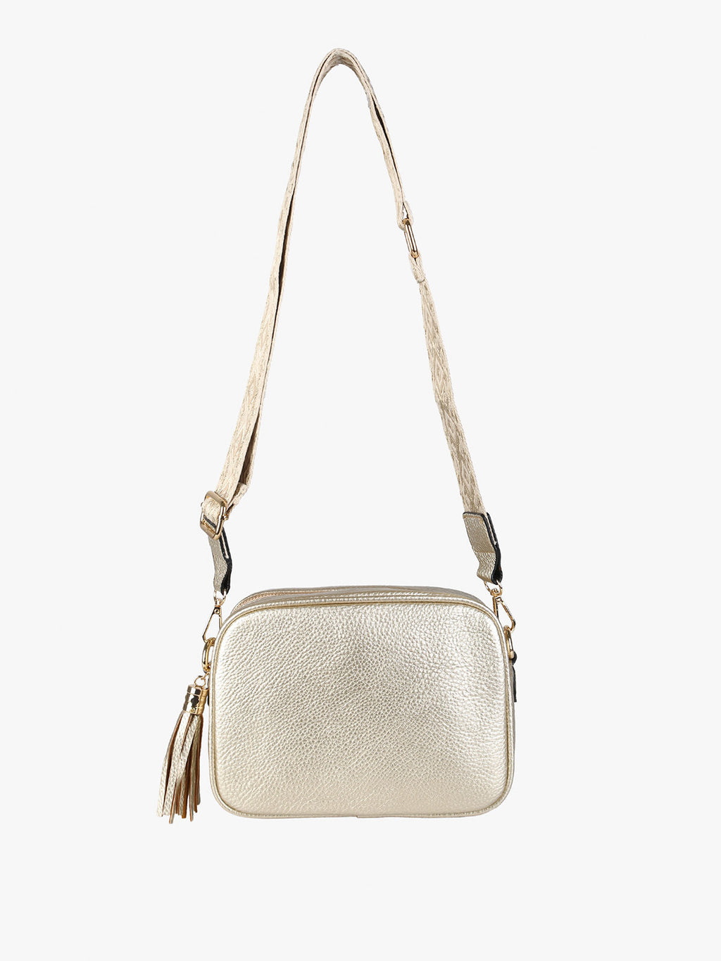 Borsa a tracolla in ecopelle Solada — Oro