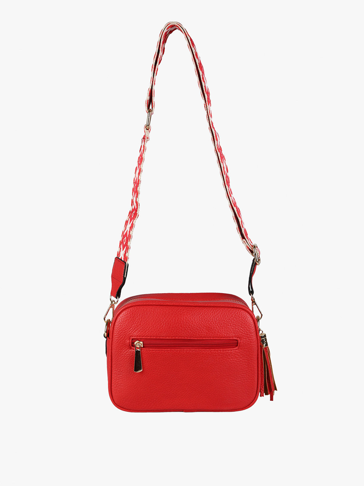 Borsa a tracolla in ecopelle Solada — Rosso