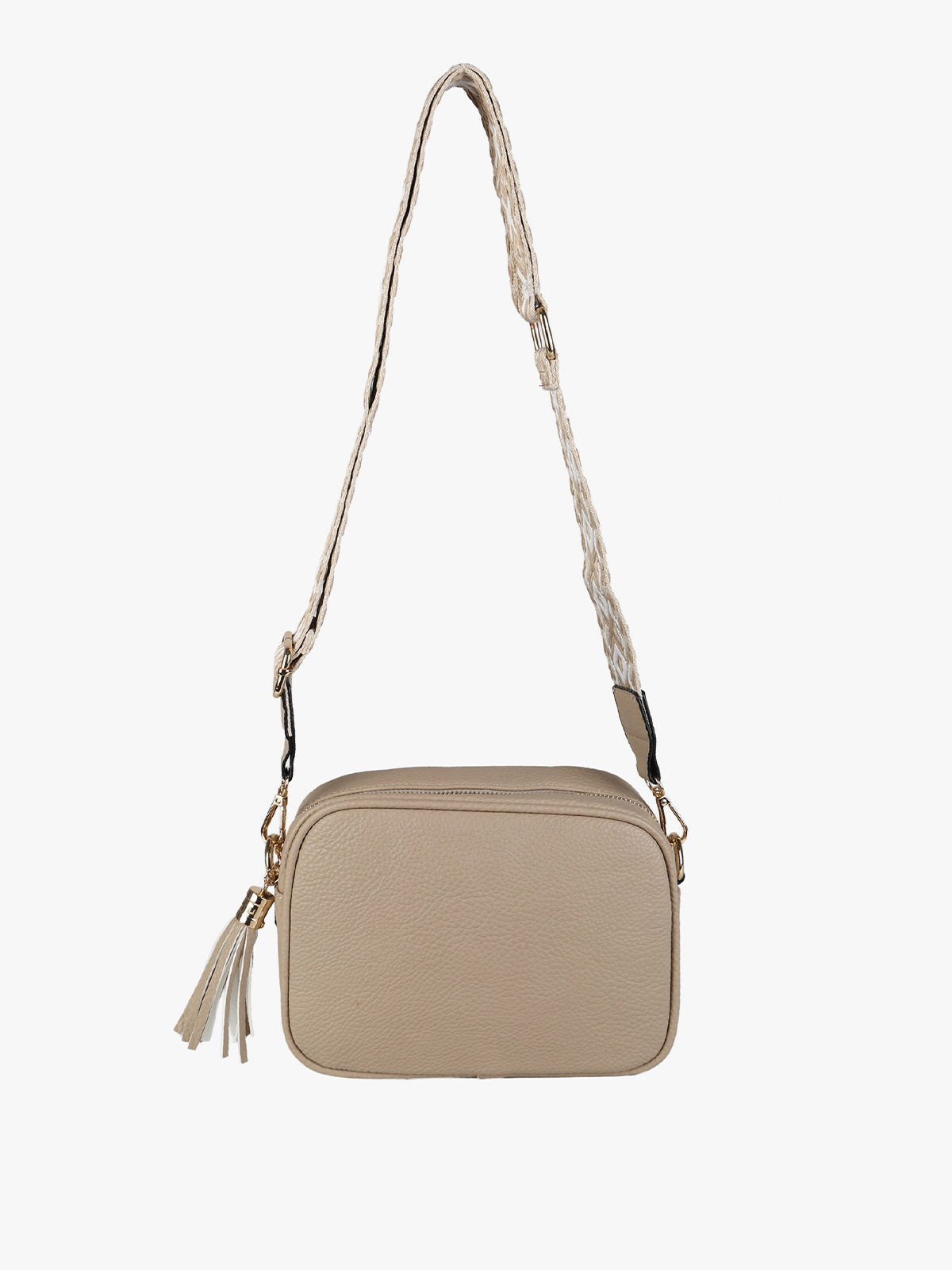 Borsa a tracolla in ecopelle Solada — Taupe