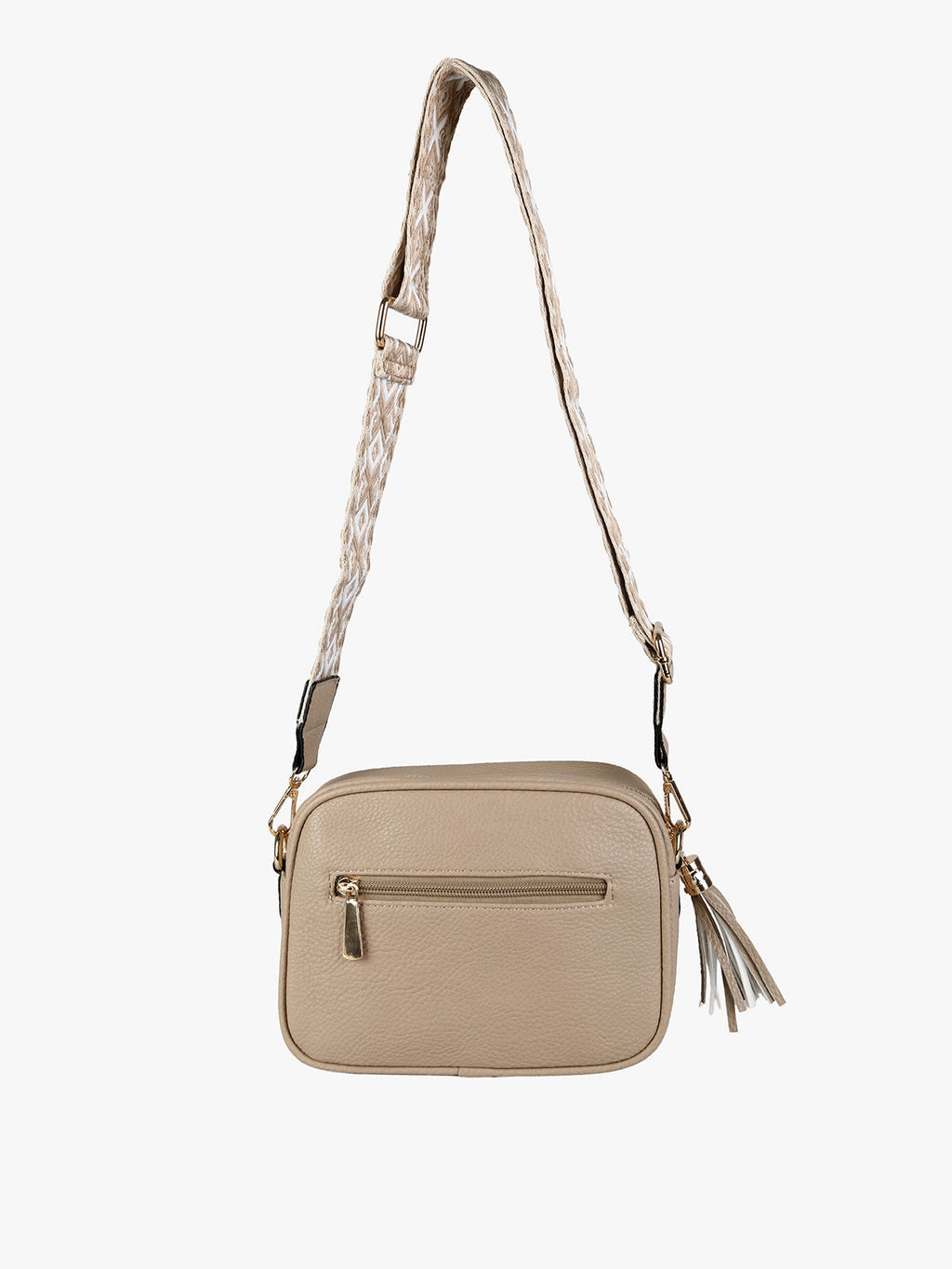 Borsa a tracolla in ecopelle Solada — Taupe