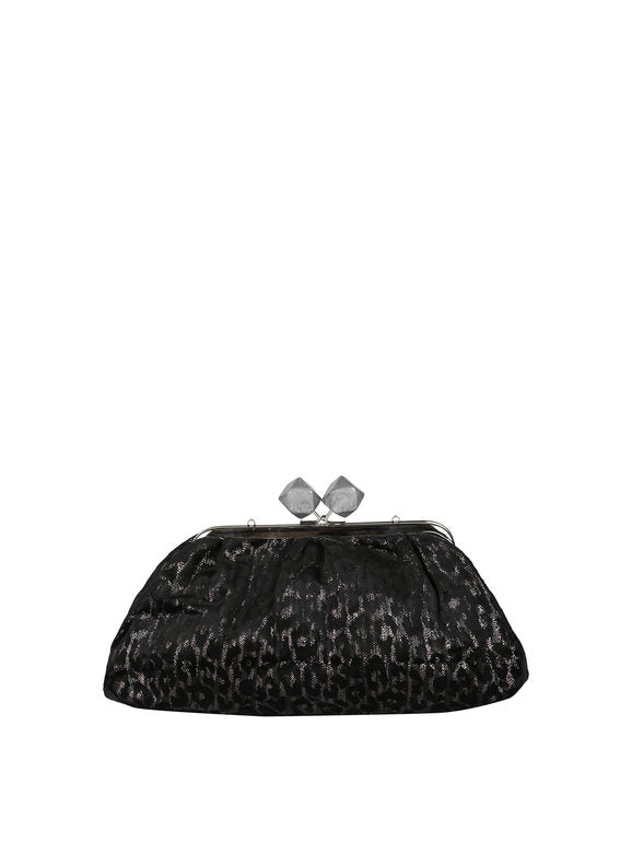 Borsa clutch animalier Solada — Argento - immagine 4