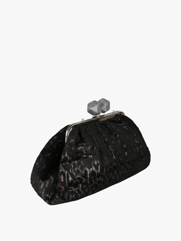 Borsa clutch animalier Solada — Argento - immagine 2