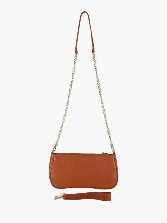 Borsa con intrecci Solada — Marrone - immagine 4