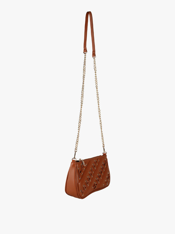 Borsa con intrecci Solada — Marrone - immagine 3