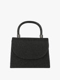 Borsa elegante con lurex brillanti e manico con strass - nero Solada