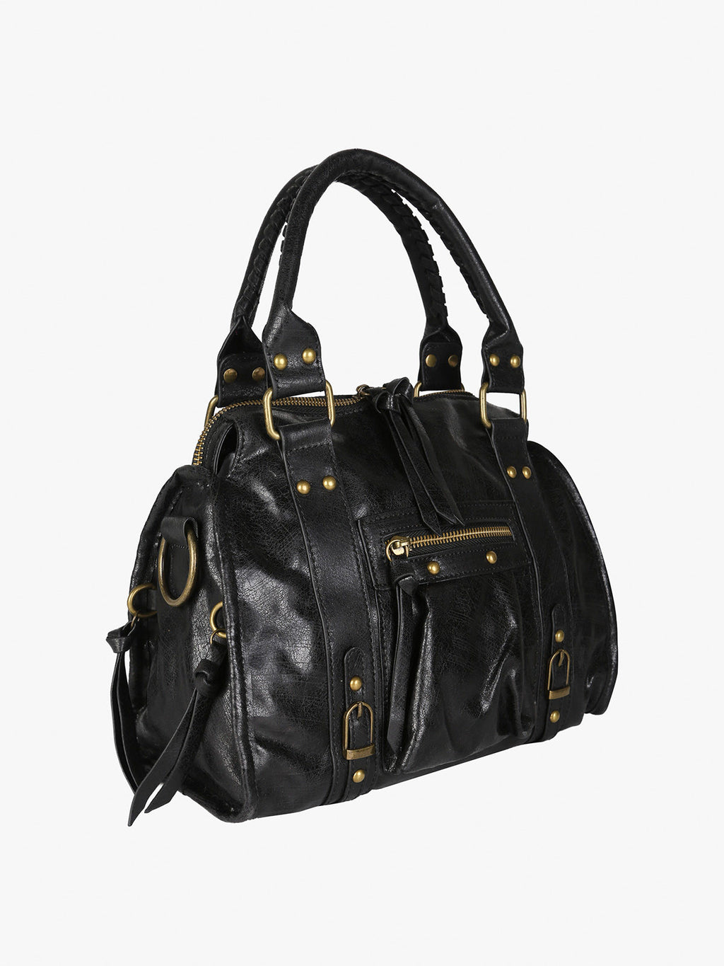 Borsa frame con doppi manici Solada — Nero