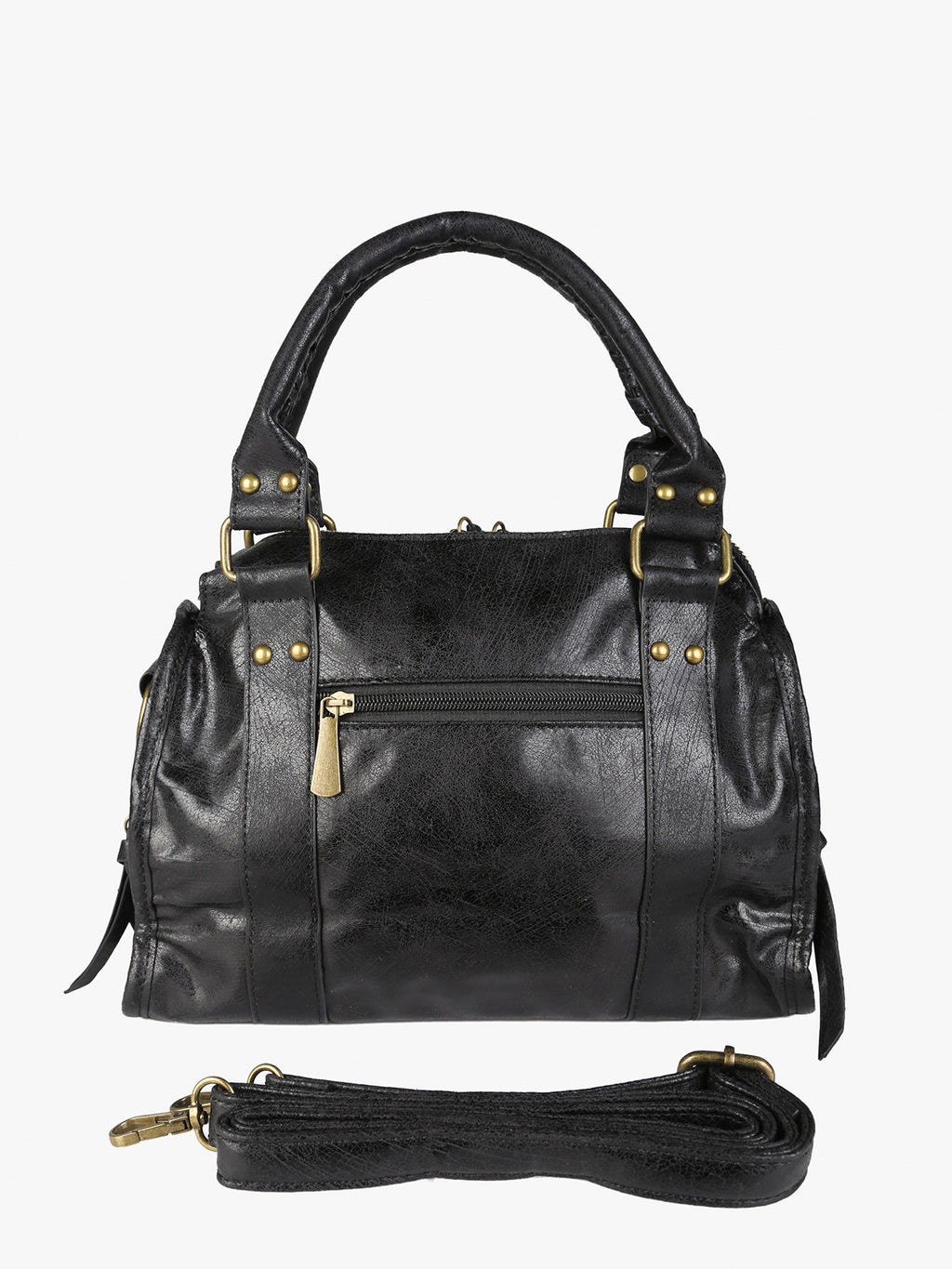 Borsa frame con doppi manici Solada — Nero