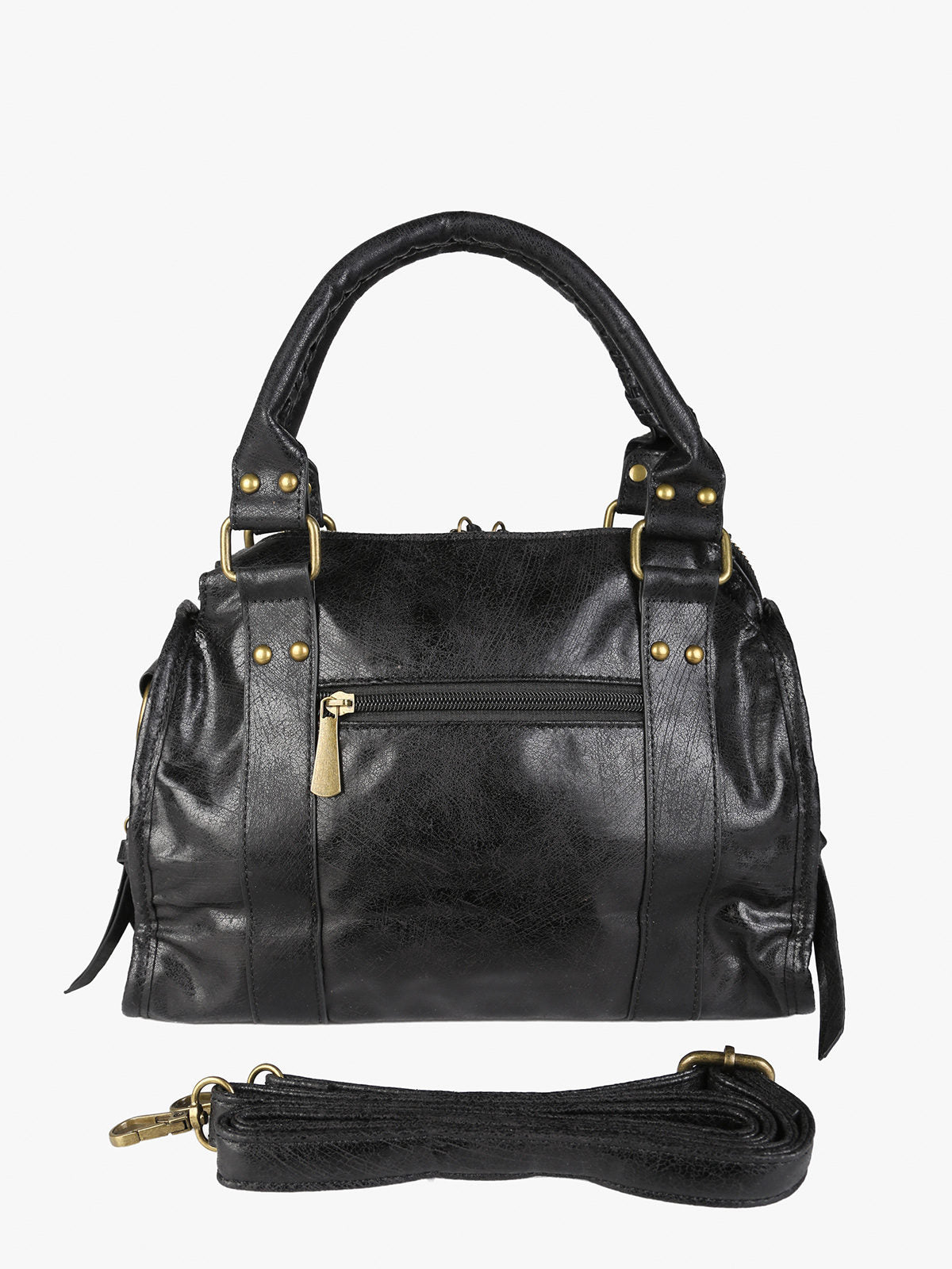 Borsa frame con doppi manici Solada — Nero