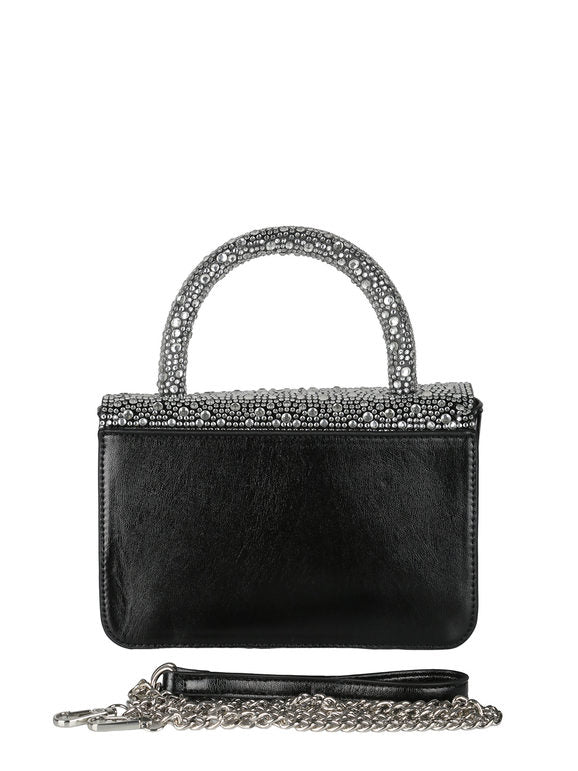 Borsa gioiello con strass - argento Solada