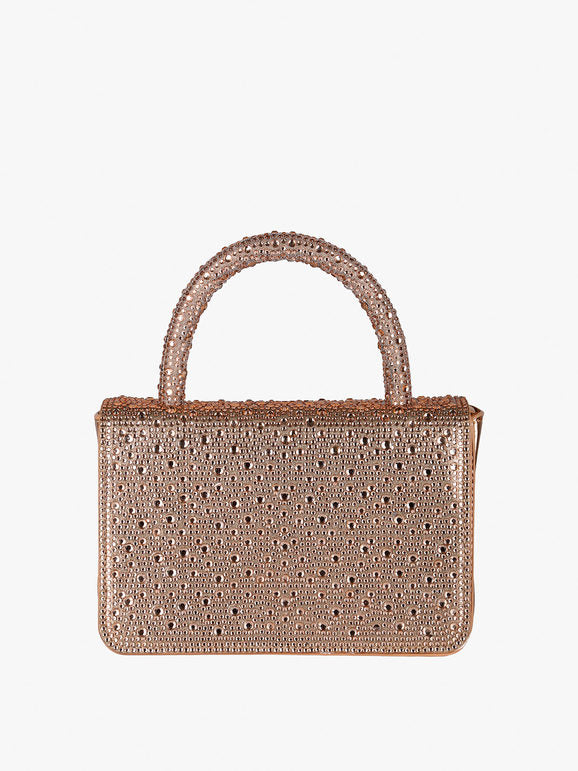 Borsa gioiello con strass - champagne Solada