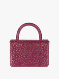 Borsa gioiello con strass Solada Fucsia - immagine 1