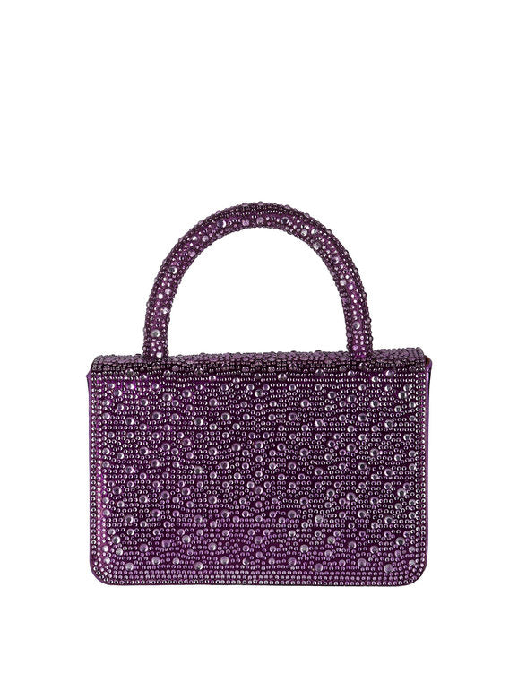 Borsa gioiello con strass - lilla Solada