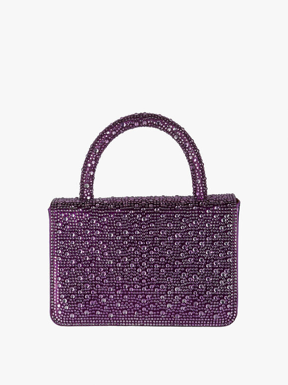 Borsa gioiello con strass - lilla Solada