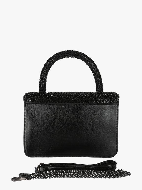 Borsa gioiello con strass - nero Solada