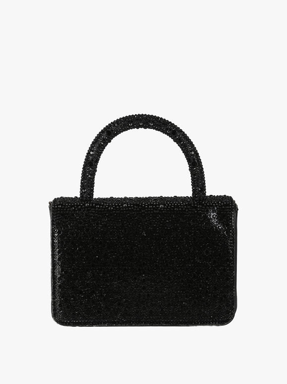 Borsa gioiello con strass - nero Solada