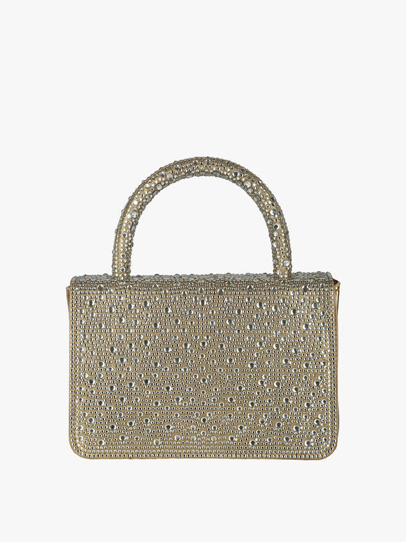 Borsa gioiello con strass - oro Solada
