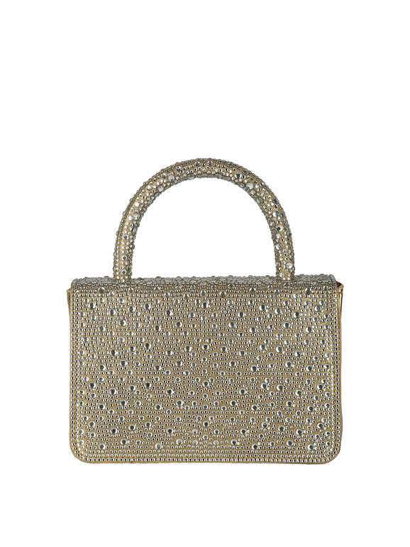 Borsa gioiello con strass - oro Solada