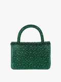 Borsa gioiello con strass Solada Verde - immagine 1