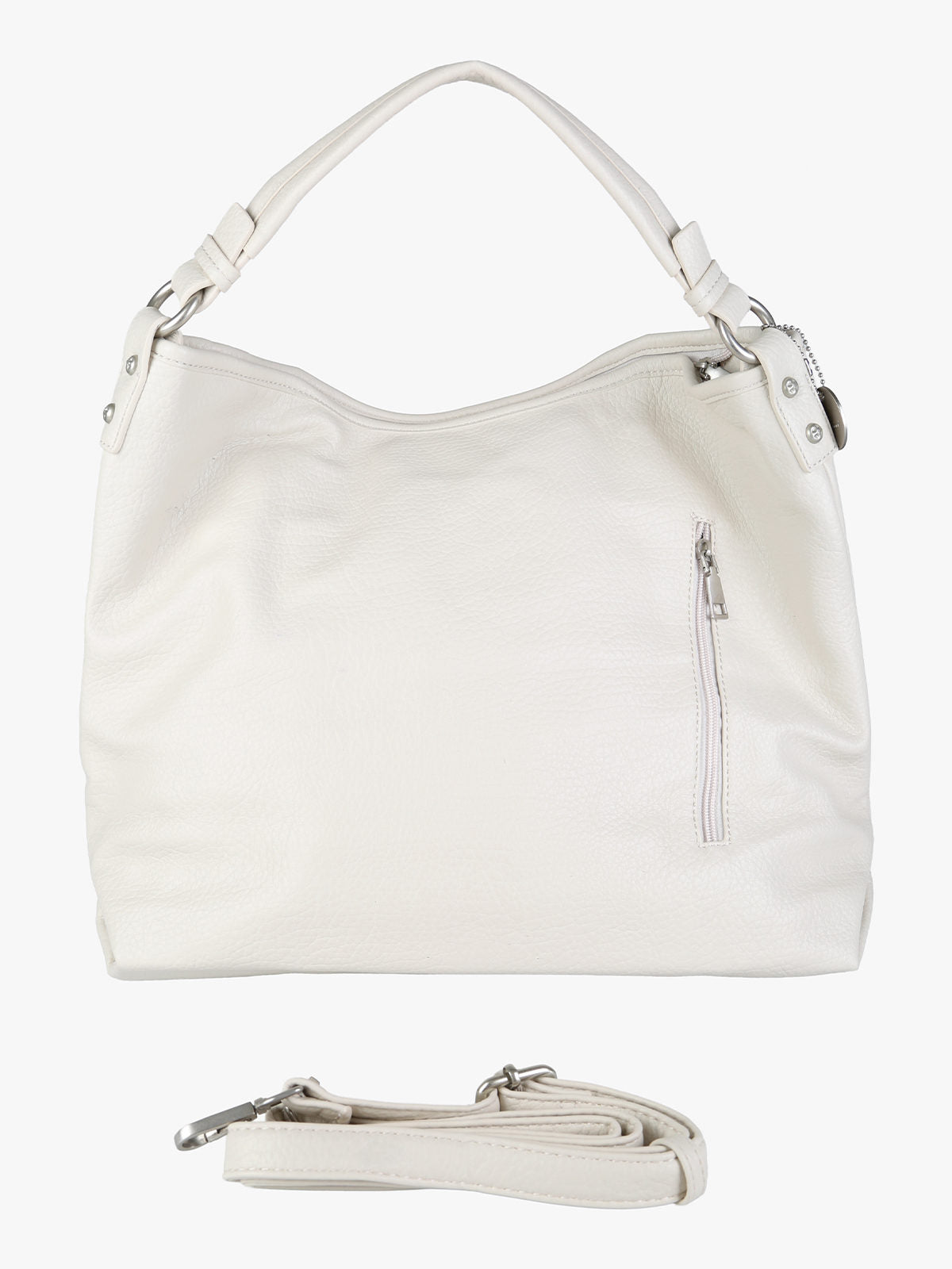 Borsa hobo in ecopelle Solada — Beige