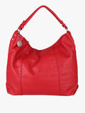 Borsa hobo in ecopelle Solada — Rosso