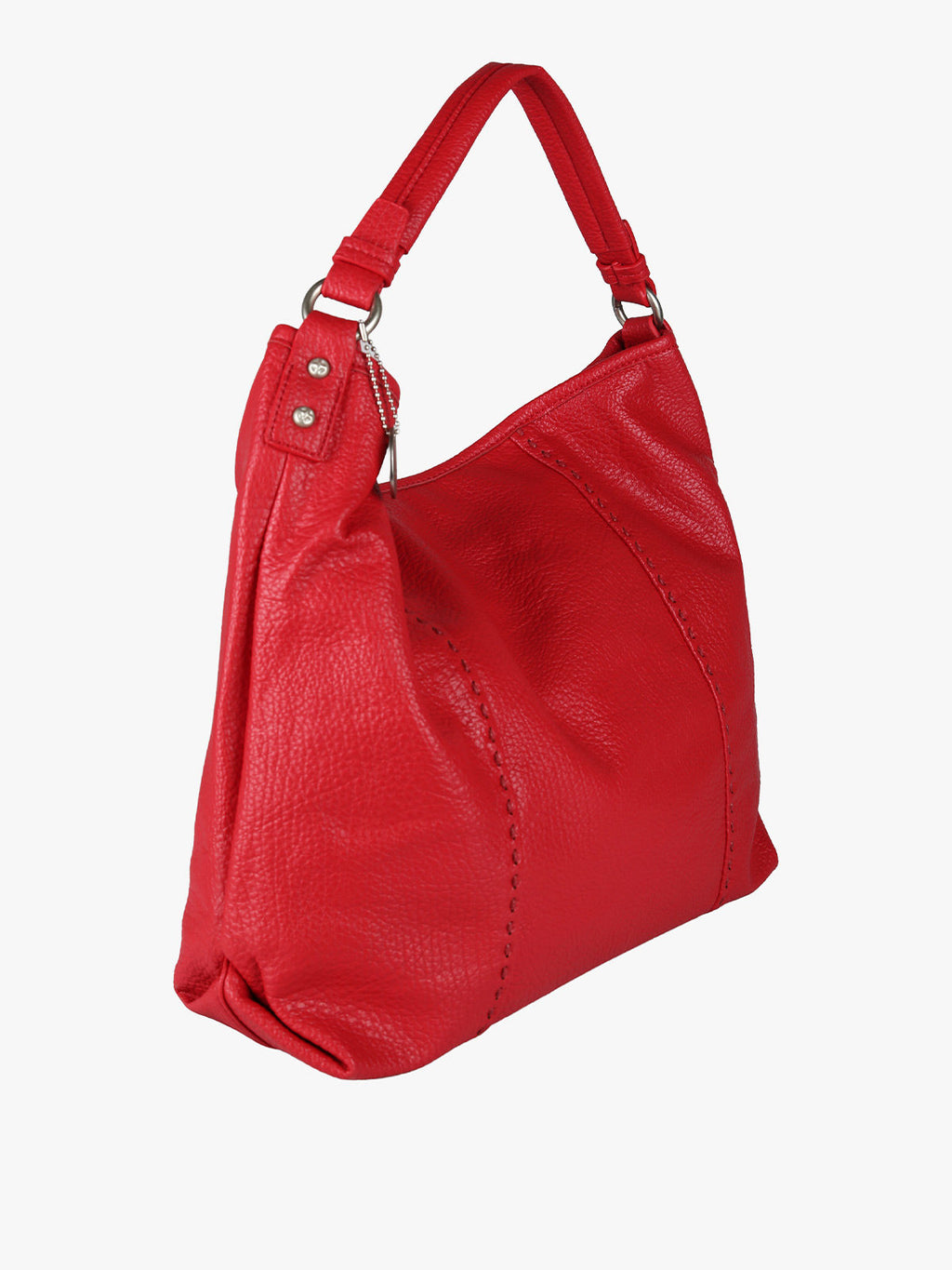 Borsa hobo in ecopelle Solada — Rosso