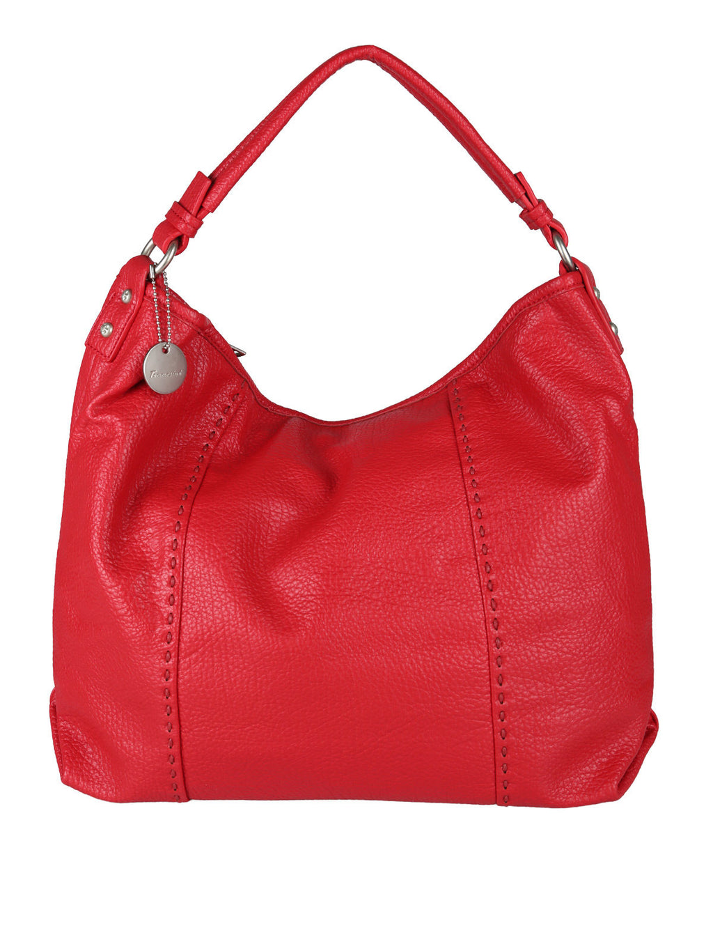 Borsa hobo in ecopelle Solada — Rosso